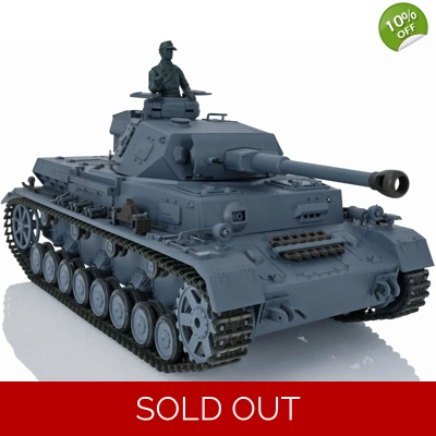 2.4G HENG LONG Panzer iv F2 Radio Remote Control BB Shoot Tank